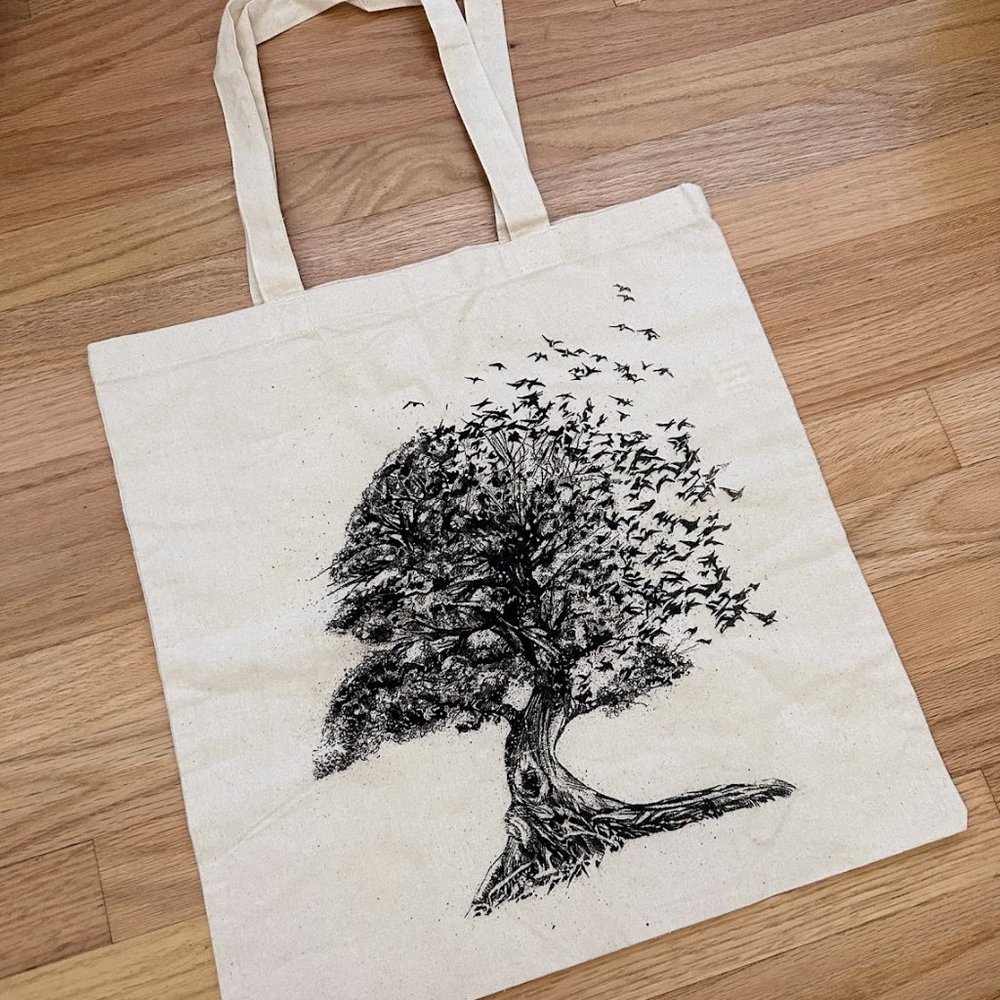 NEW Tree Art Canvas Tote Bag